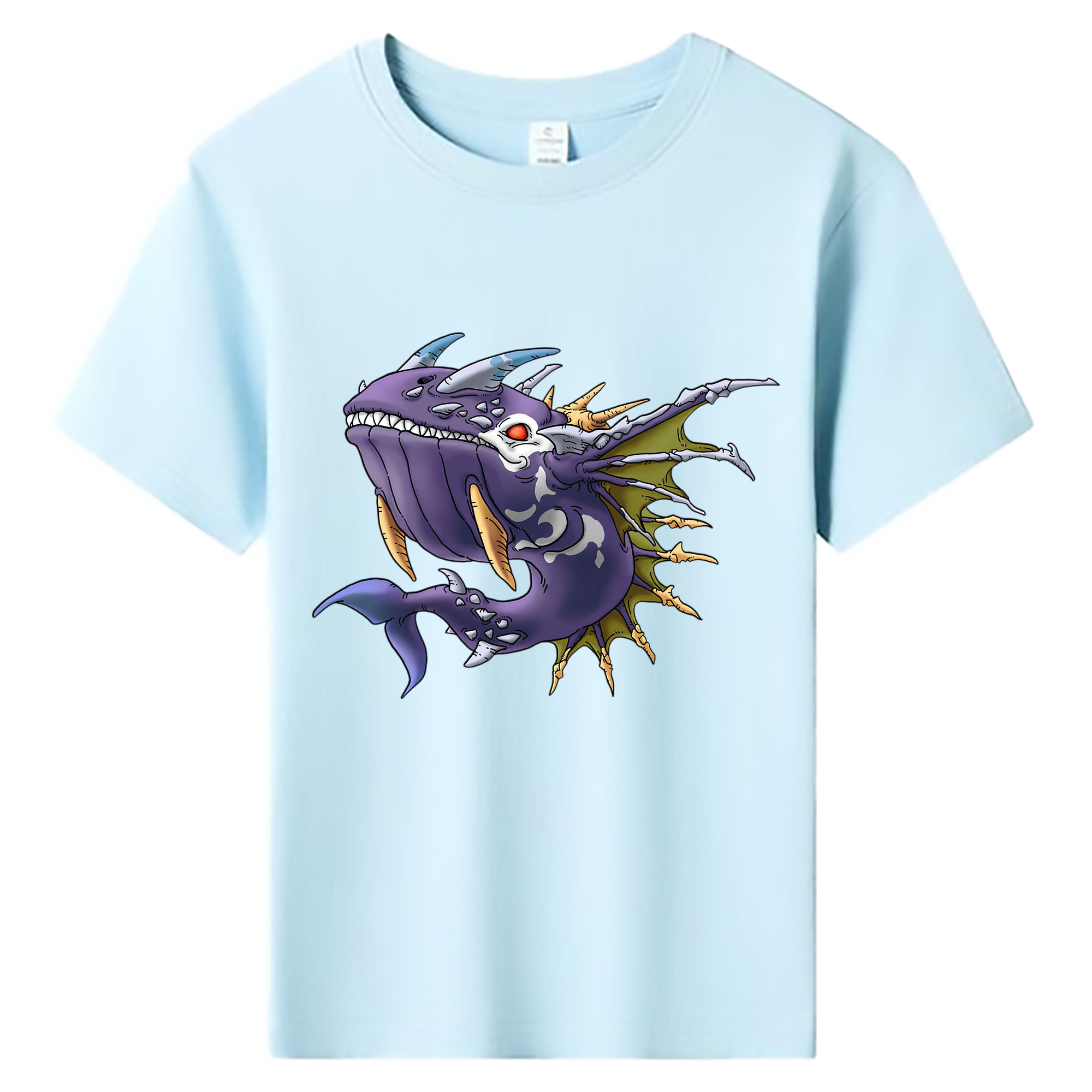 （画像用） ドラゴンクエスト Doragon Kuesuto Dragon Quest 綿100％キッズTシャツ（フロントプリント）